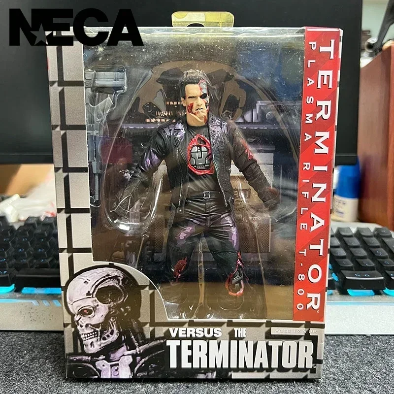 New Genuine First Edition Neca Terminator T800 Battle Damage Version 16bit Game Series 7-inch Action Figure Collectible Model