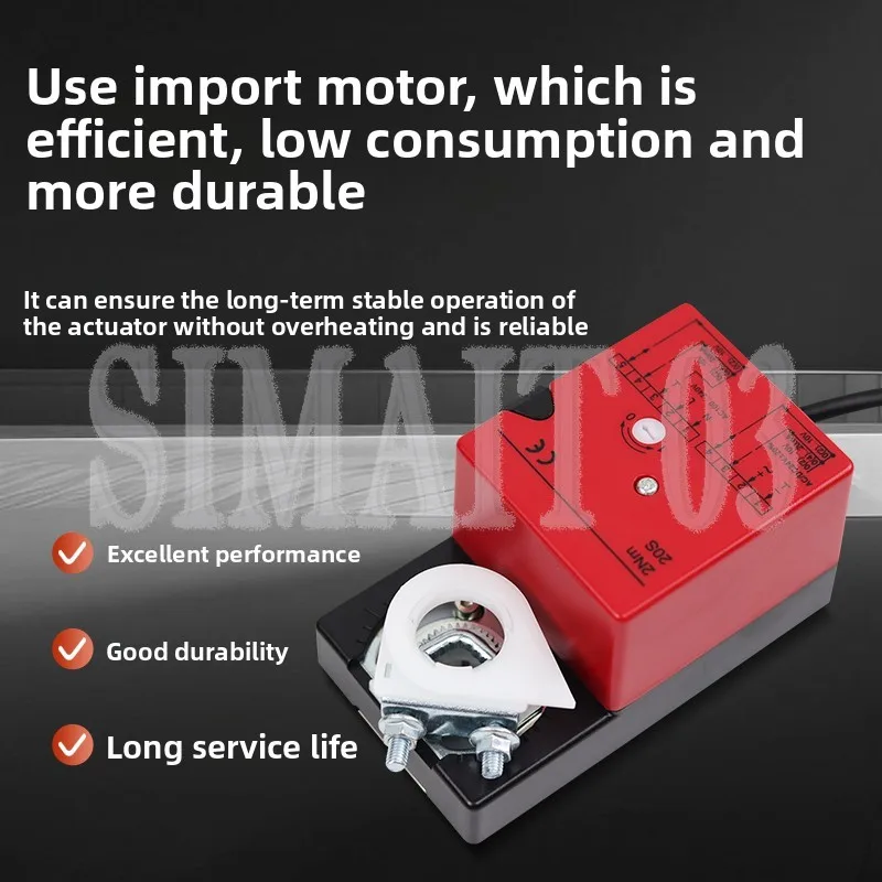 24V/220V Electric Air Damper Actuator, Analog Quantity Mechanism, Angle Switch Controller & On-Off Driver