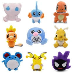 4-7.1in Kawaii Gastly Mew Mudkip Torchic Lapras Plush Toy Cute Raichu Charmander Poliwag Dragonite Stuffed Animals Peluche Doll