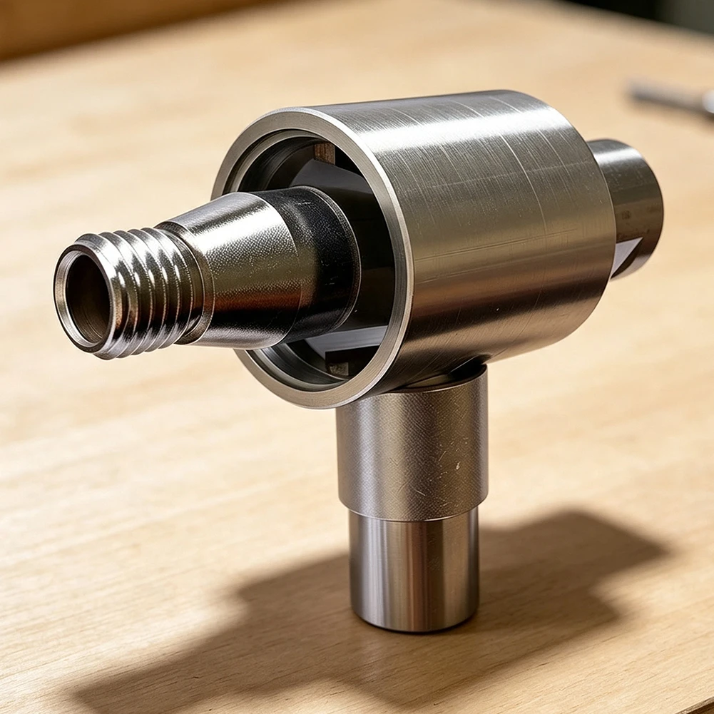 Drill Bit Adapter for M22 Water Cooled Drills with Smooth Rotating Bearing System and Debris Flushing Capability