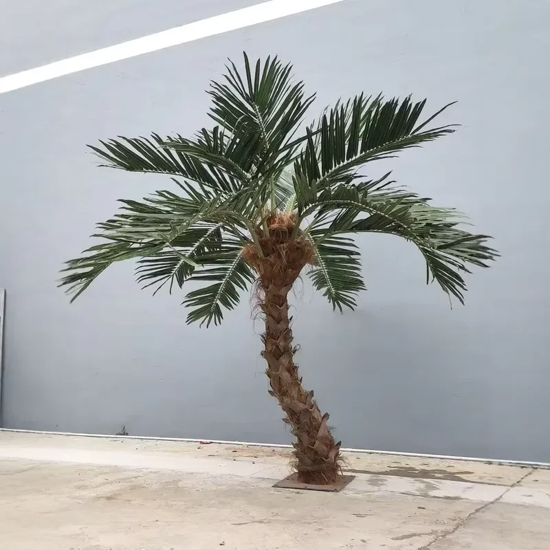 Manufacturer Direct Large Outdoor Garden Artificial Palm Tree Simulated Live-Enhancing Landscape Feature