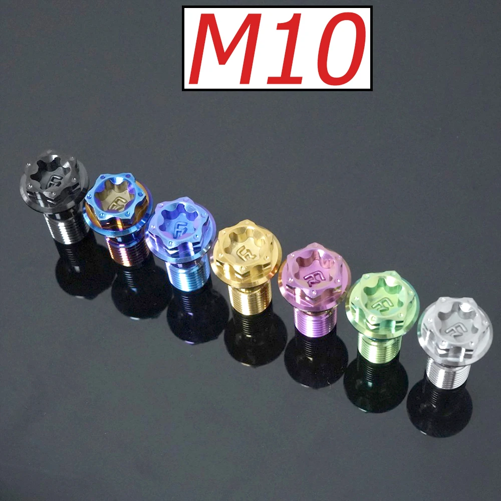 FLAWLESSTI M10x1.0 1.25 Pitch Gr5 Titanium Banjo Bolt Brake Caliper Master Cylinder Bolts For Brembo RCS CC M50 M4 HPK