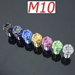 FLAWLESSTI M10x1.0 1.25 Pitch Gr5 Titanium Banjo Bolt Brake Caliper Master Cylinder Bolts For Brembo RCS CC M50 M4 HPK