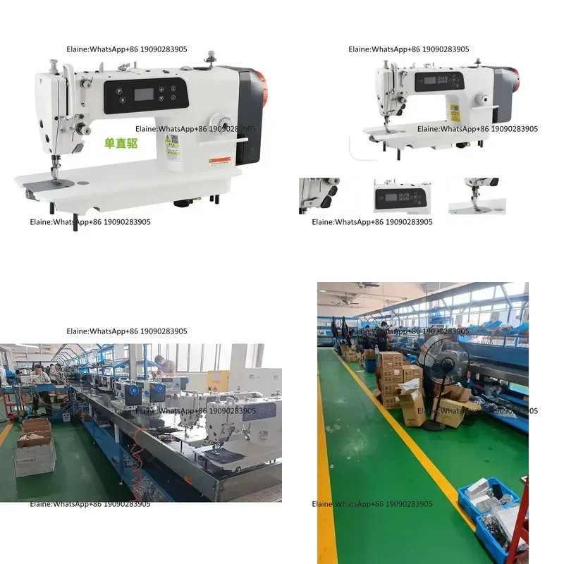 QK-525-D1 Garment Machinery High Speed Single Direct Drive Computer Flatbed Lockstitch Industrial Sewing Machines