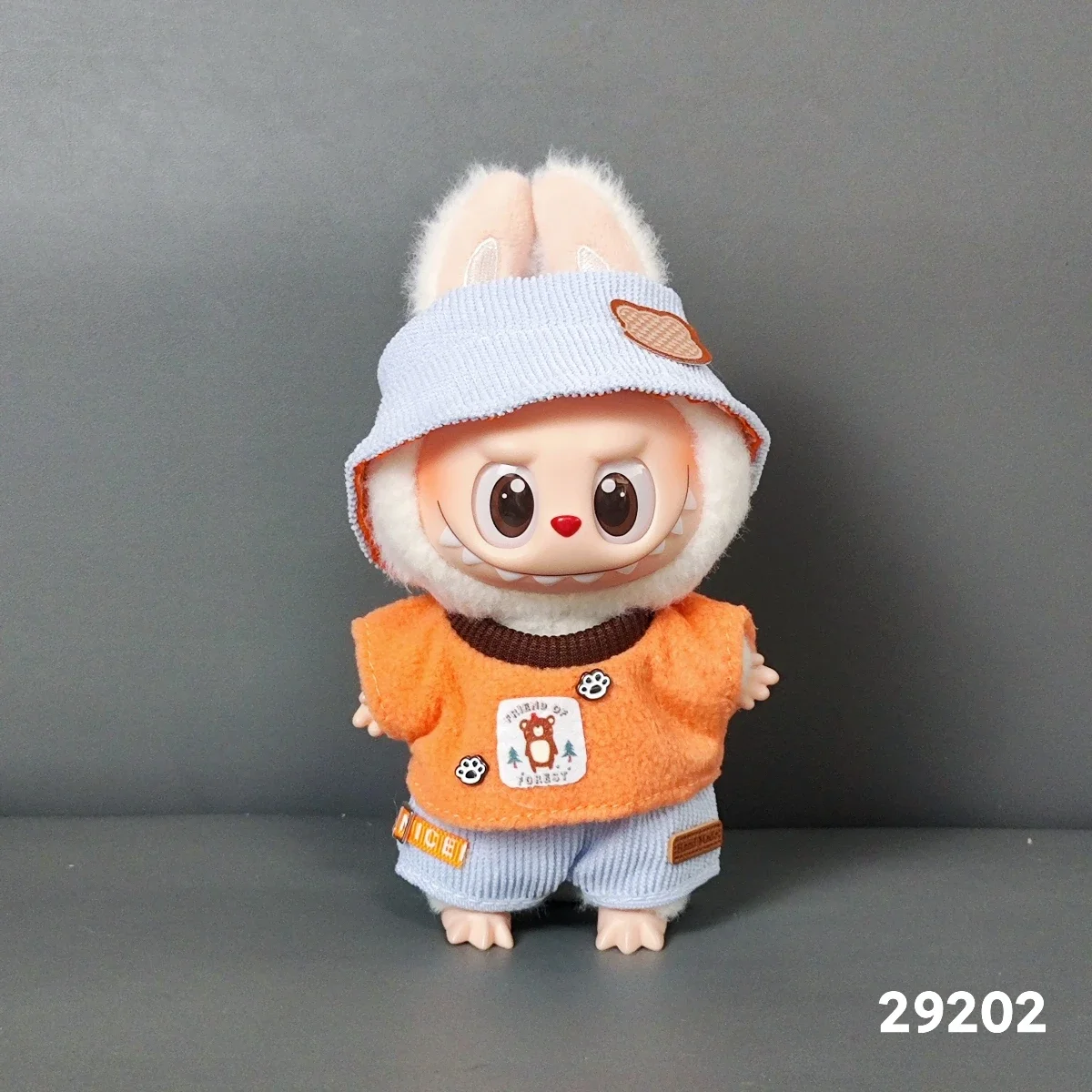 

17 см Labubu II Idol сидячие куклы-милые мини-плюшевые куклы, одежда и аксессуары для Кореи Kpop EXO, одежда своими руками, подарок