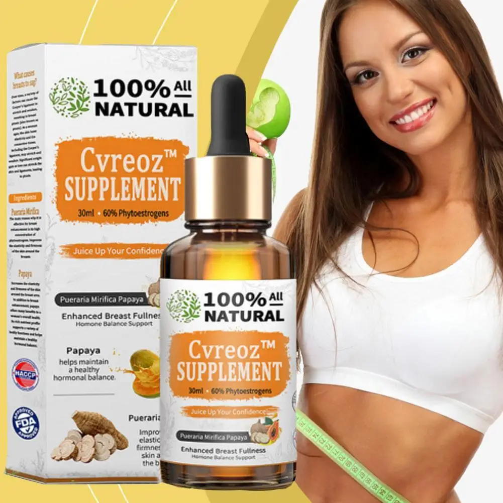 

30ml Pure Herbal Plant Supplement Natural Pueraria Mirifica Papaya Extract Drops Herbal Wellness Supplement Health Care