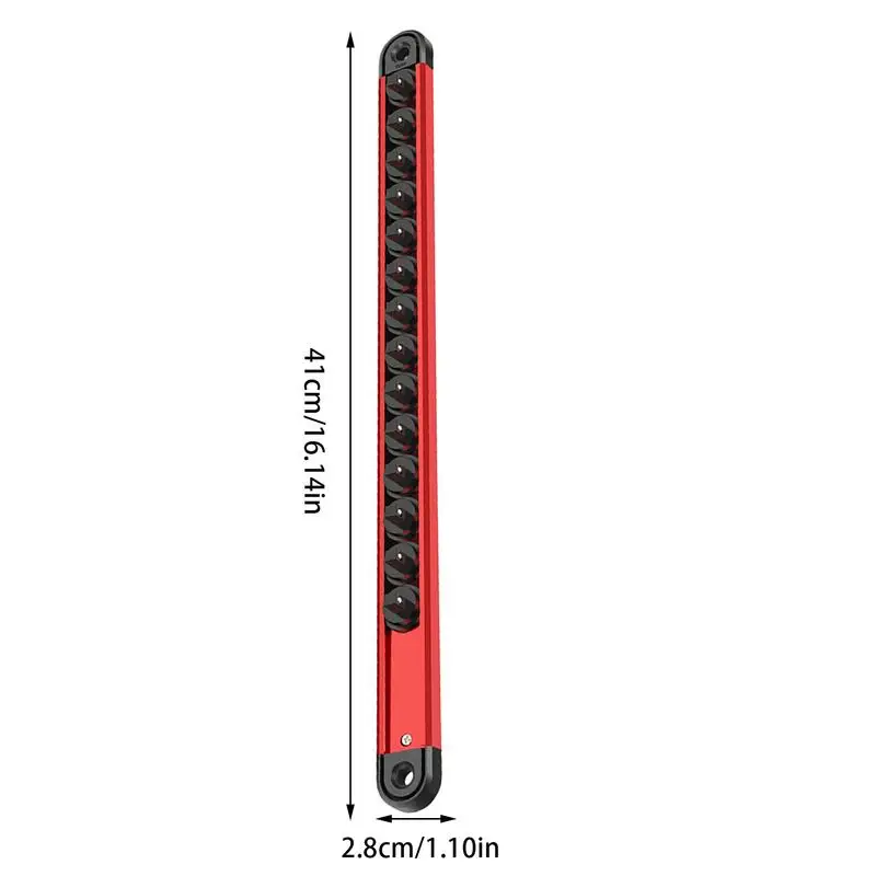 Socket Organizer Rail Socket Rack Aluminum Alloy Organizers For Toolboxes Rack For Wrench Screwdriver Mechanic Tools