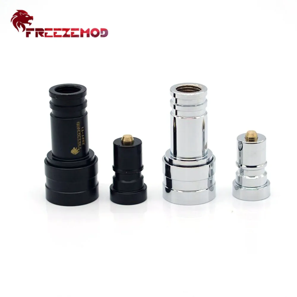 

FREEZEMOD Water Cooler Valve Filter Two-side Liquid Stopper Adapter Copper Double Female Shut Off Water Mod PC Modding Torque