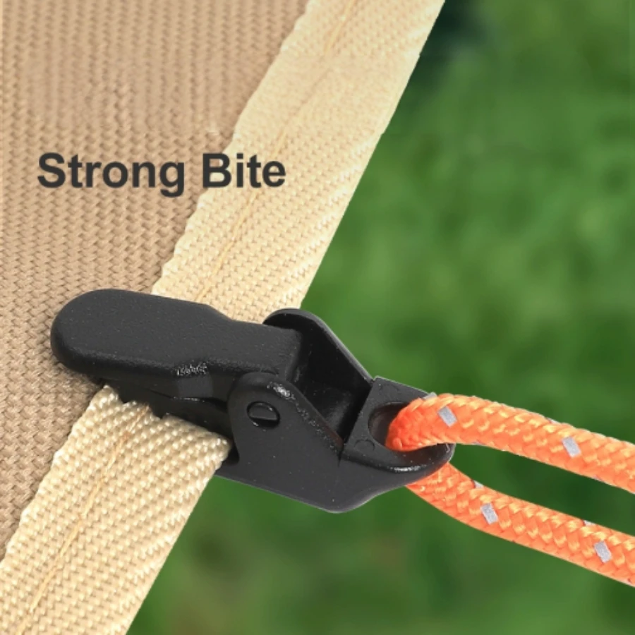 

Outdoor Sturdy Tent Clips for Outdoor Tarpaulin Clips Anti-wind Fixed Camping Tent Hook Crocodile Clamp Clip for Camping