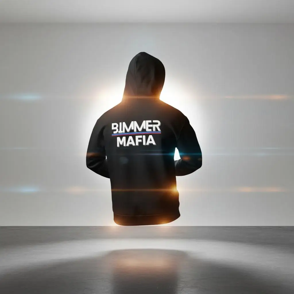 BMW هوديي BIMMER MAFIA أسود Bmw البلوز Bmw قميص تصميم BMW هوديي BMW سترة الطاقة والنمط اليومي للجنسين هوديس