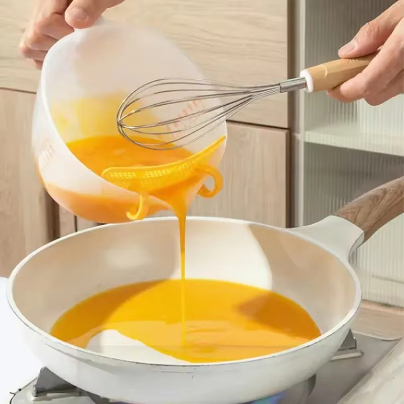 1000ML Large-Capacity Plastic Filter Measuring Cup with Scale Line ​Eggs Liquid Tart Baking Filter ​Eggs Beater Cup Baking Tools