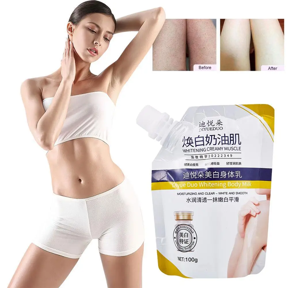 100g Body Whitening Cream Powerful Whitening Decomposition Dilute Of Lines Fine Moisturizing Care Body Repair Skin U0K3