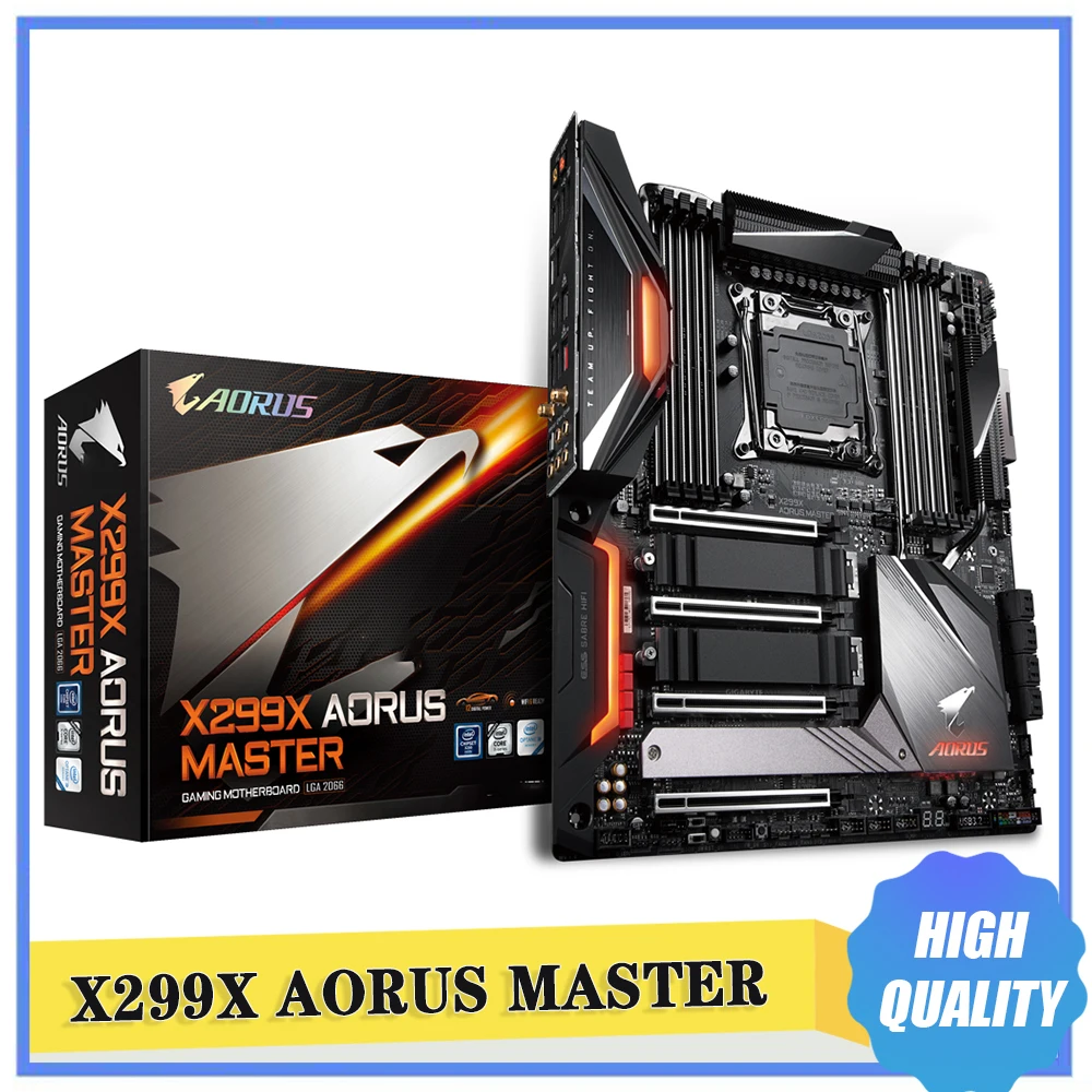 

Новая материнская плата X299X AORUS MASTER X299 LGA2066 DDR4 256 ГБ E-ATX