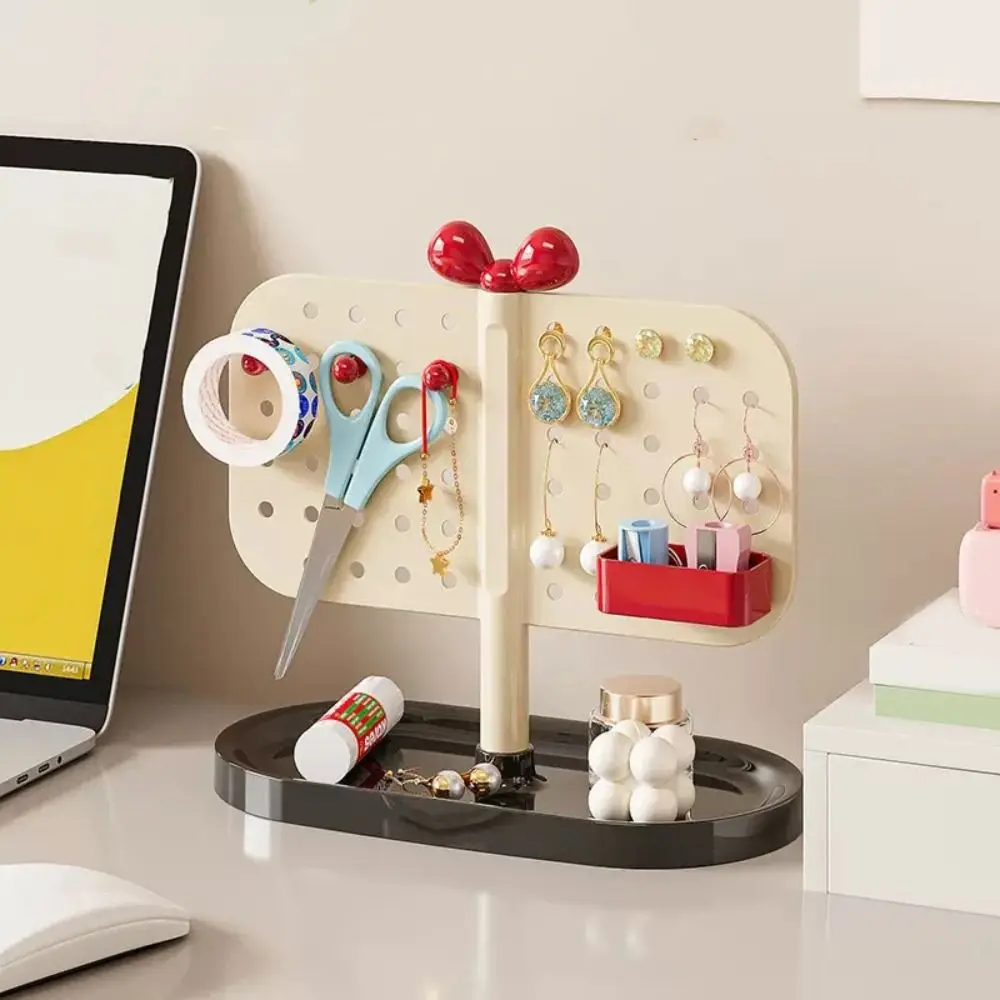 

Многофункциональная стойка для хранения перфорированной доски, съемный поднос «сделай сам», стеллаж для хранения ювелирных изделий, простой дизайн, украшение столешницы