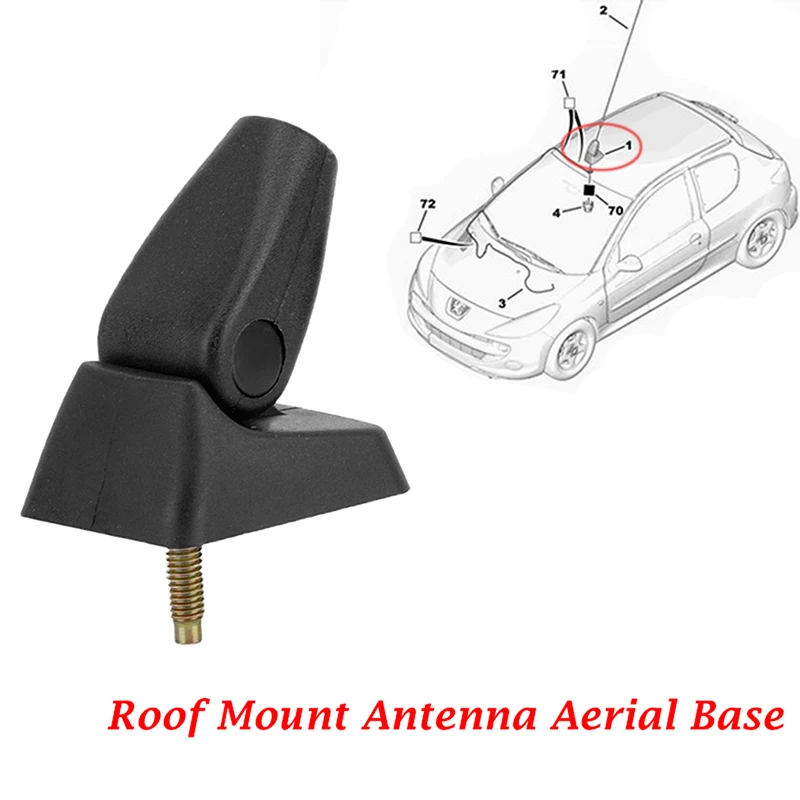 Car Roof Radio AM/FM Aerial Antenna Mount Base for Peugeot 106 206 306 405 406 806 Expert Partner VP Auto Exterior Accessories