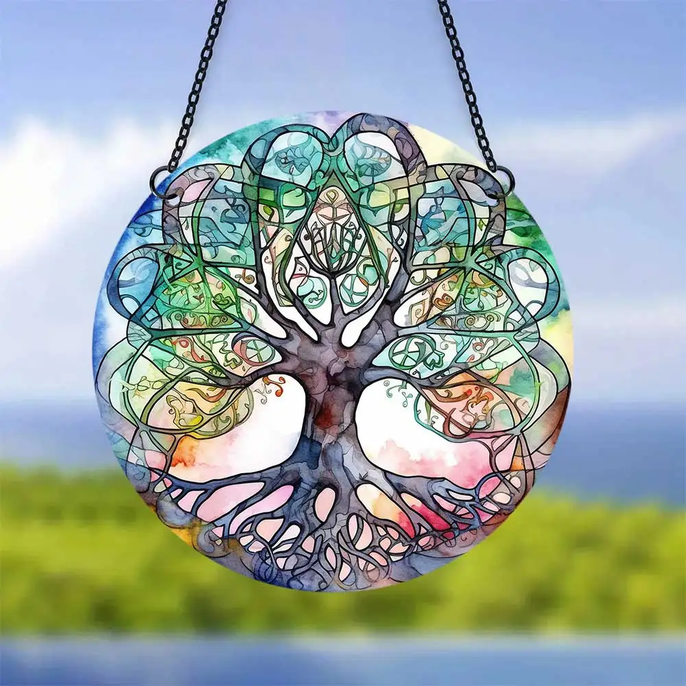 

Абстрактные оконные Подвески Fuso Wakaki, 15 см/20 см/30 см, с цепочкой, акриловое искусство на стену