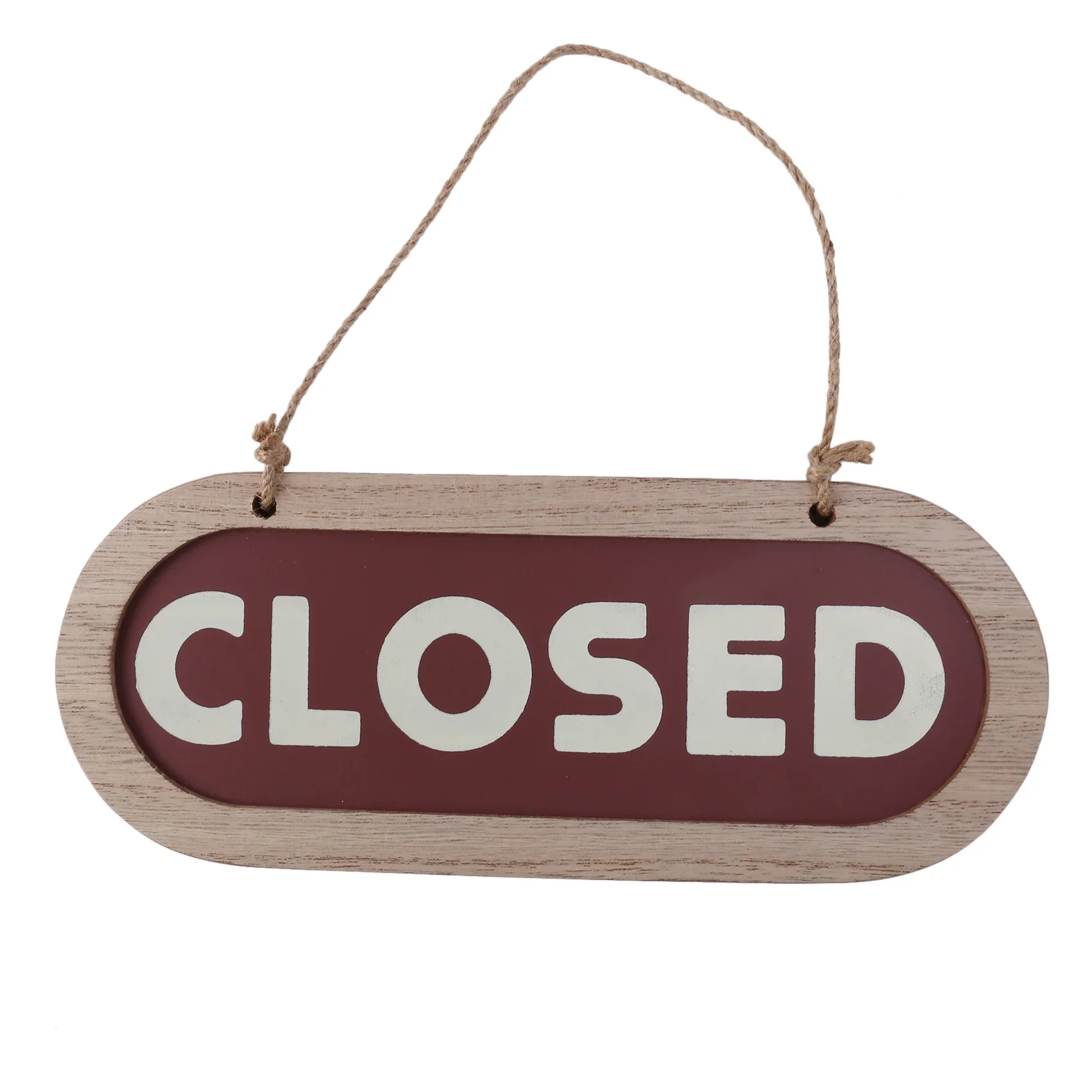 Double Sides Club Indoor Business Notice Bar Modern Wall Open Closed Home Wood Decoration Hanging Sign Store Art