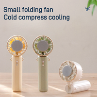 Mini Handheld Fan Semiconductor Refrigeration 2000mAh Battery Portable USB Rechargeable Hand Fan Cooling Air Cooler For Outdoor