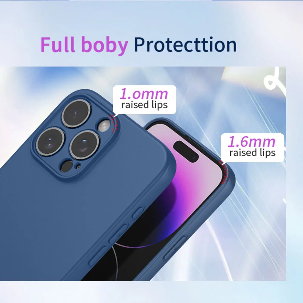 ShockProof Liquid Silicone Soft Cover On For Sony Xperia 1 VI 10 VI 1 V 5 V 10 V 1V 5V 10V 1VI 10VI Phone Case Coque Fundas