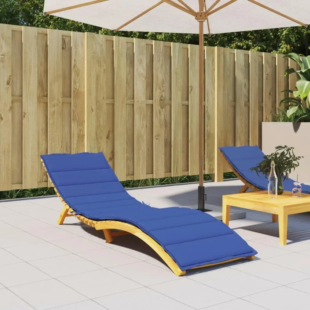 

Royal Blue Sun Lounger Cushion - 78.7x19.7x1.2 Soft Fabric for Outdoor Comfort