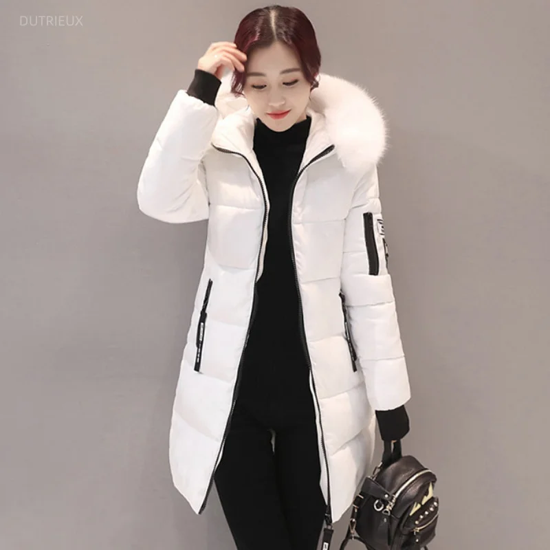Winter Clothes For Women Thicked Fashion Jackets Korean Parkas 2025 Ropa Mujer Furry Hooded Zipper Tunic Tops Thicked Warm Coats