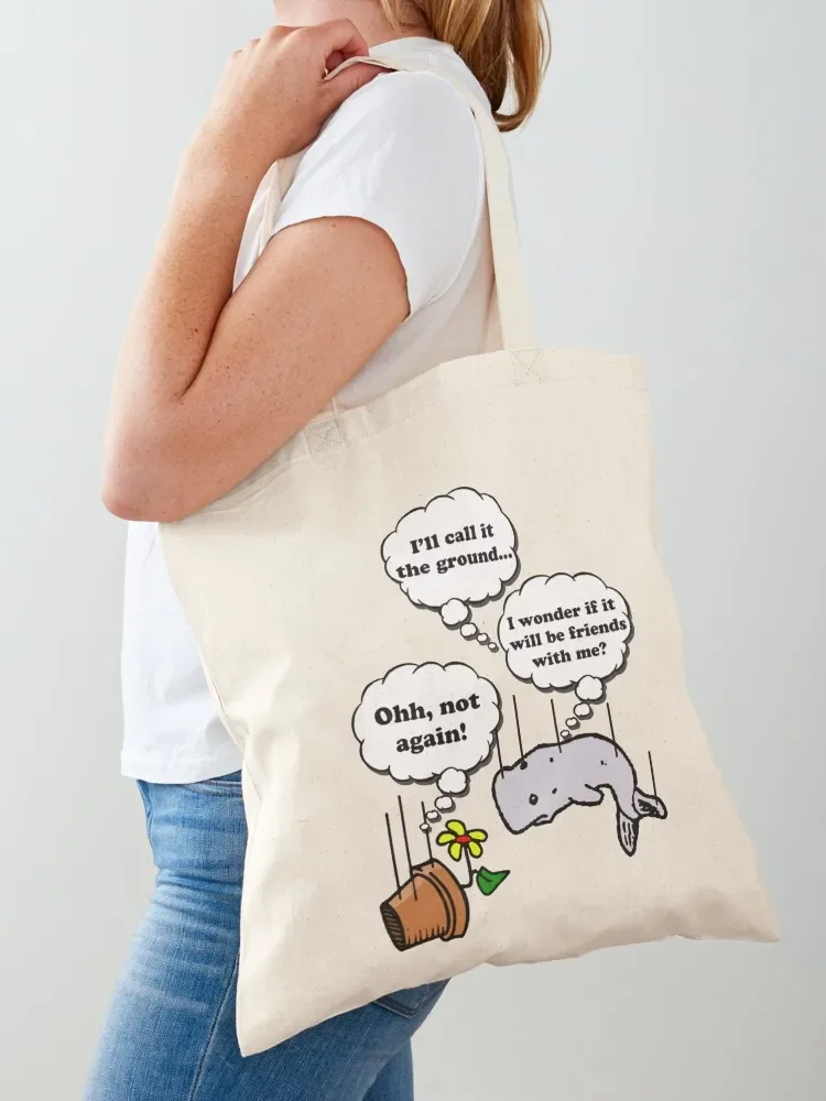 Hitchhiker_s...falling Tote Bag Shopper handbag the tote bag canvas shopping bag custom canvas