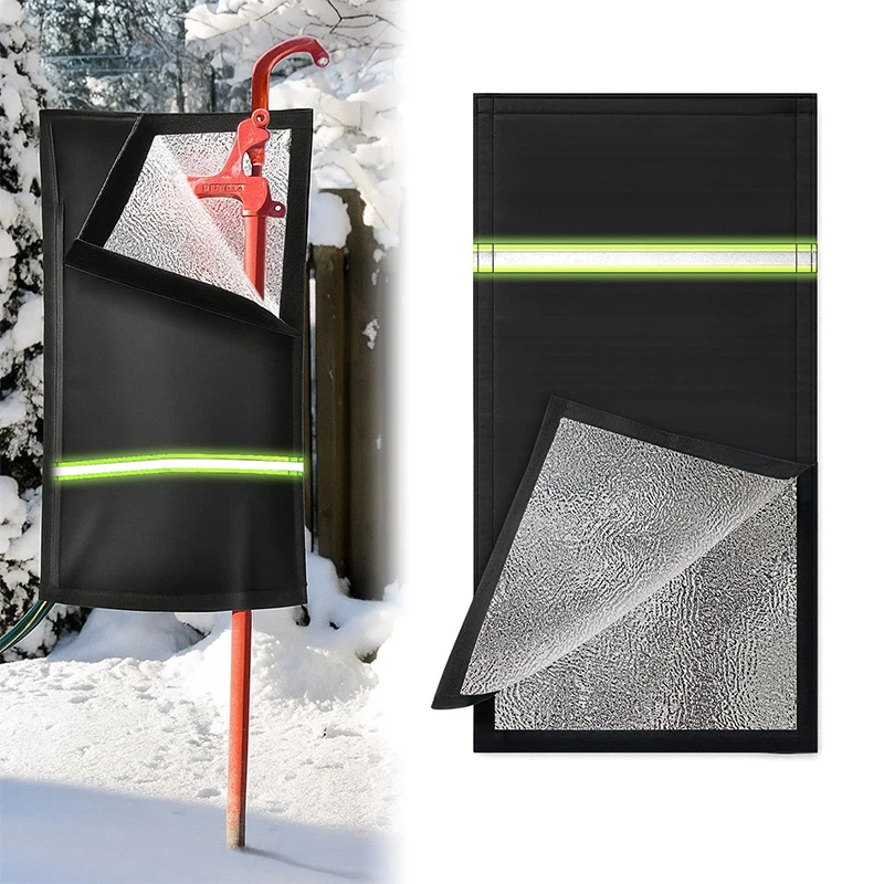

Winter Outdoor Waterproof Faucet Antifreeze Cover Fire Hydrants Freeze Reflective Aluminum Foil Insulation Protector Dust Cover