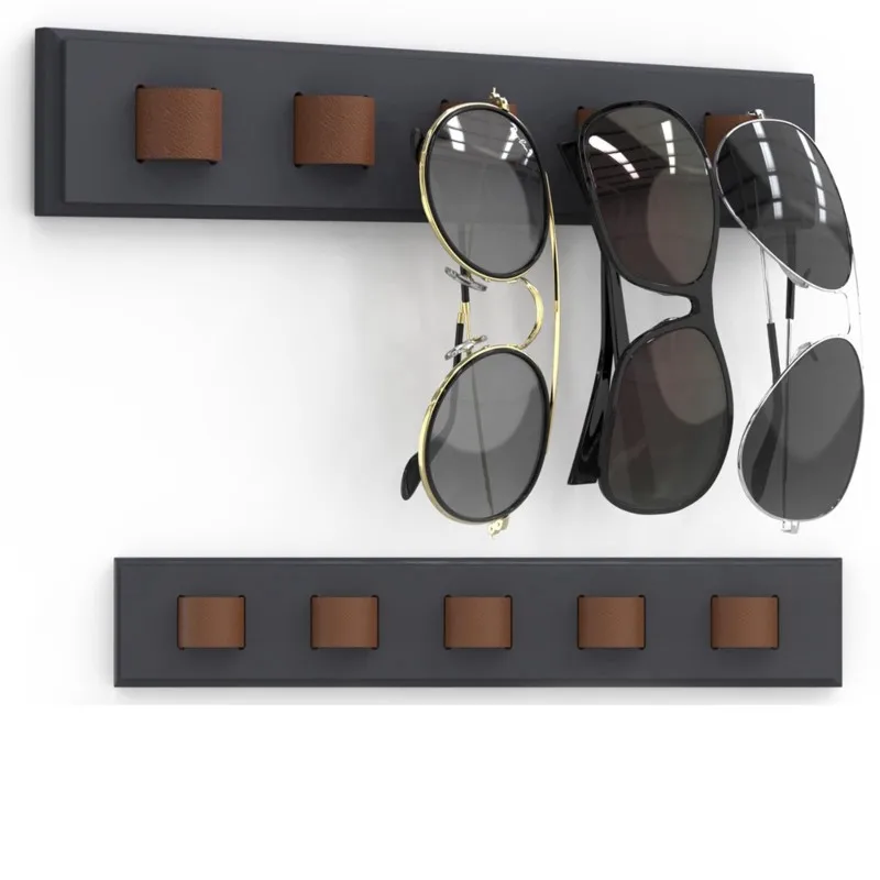 

Подставка для солнцезащитных очков TEXU - деревянный настенный органайзер для очков для дома - черный/коричневый/белый