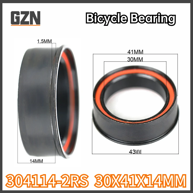 1PCS 304114-2RS Mountain Bike Bowl Non-standard Deep Groove Ball Bearing 304111 30*41*11.2*14