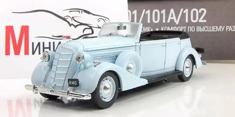 

1/43 New Arrival Special Price Diecast Metal Russian Vintage Nostalgic ZIS-102 Car Model Furniture Display Collection Toys