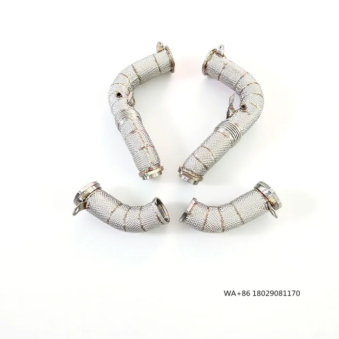 

OEM Quality Stainless Steel Header With Heat Shield Exhaust for X5M X6M F95 F96 4.4T 2020-2024 Free Flow Downpipe Exhaust