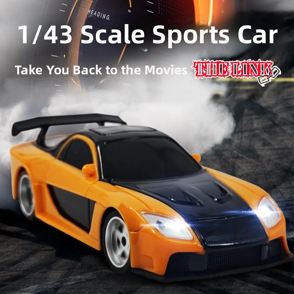 

1/43 Full scale four-wheel drive drift car interior mini RC remote control car model