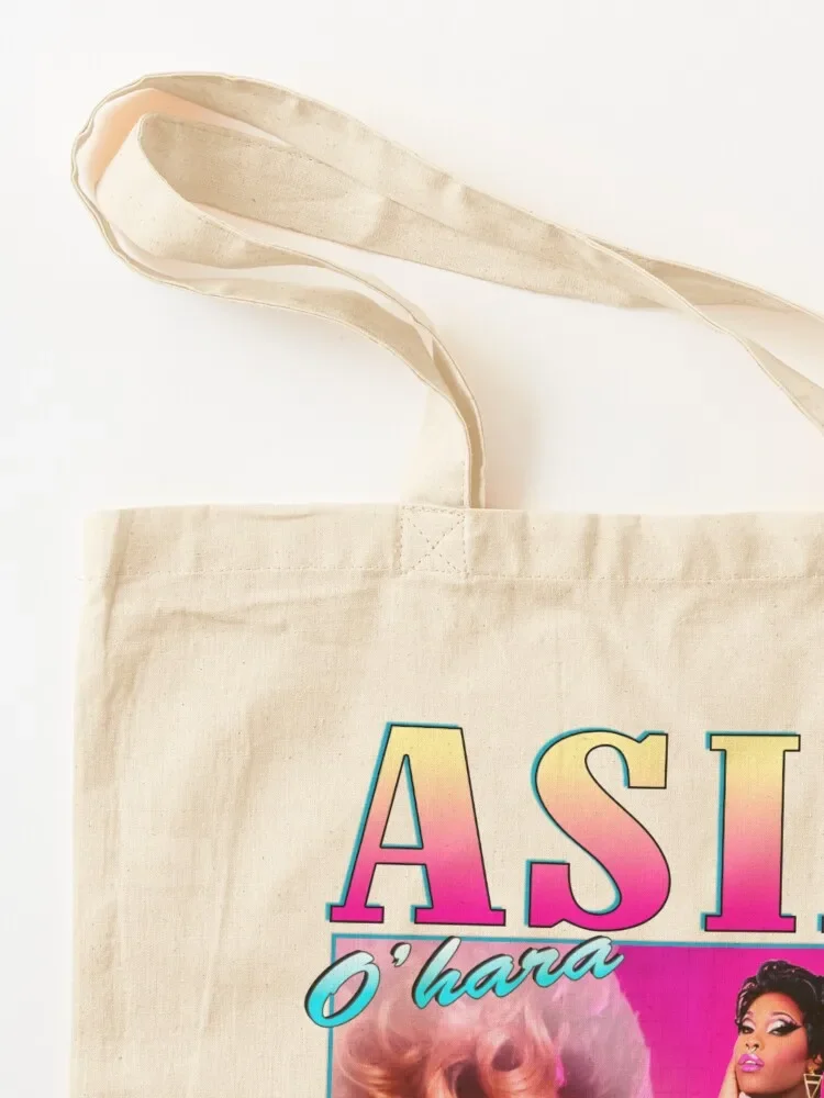 Asia O'hara vintage retro design Tote Bag cute pouch bag shopping bags foldable Beach bag Lady