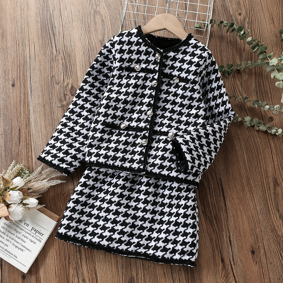 Baby Girls Suits Spring Kids Plaid Sets Clothes Coat & Skirt School Unifom Children Costumes for Teenagers Outfits 6 8 10 Years