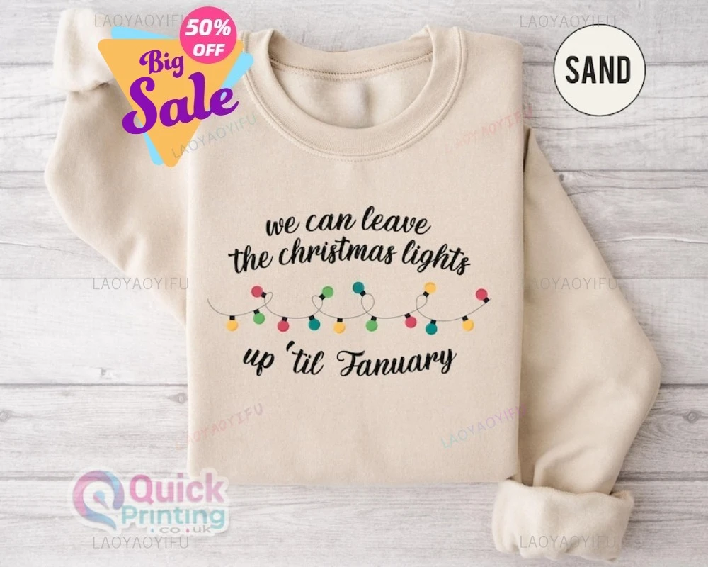 Christmas Lights Hoodie Funny Lighting Color Lights Sweatshirt Christmas Lights Sweater Womens Christmas Shirt Xmas Jumper