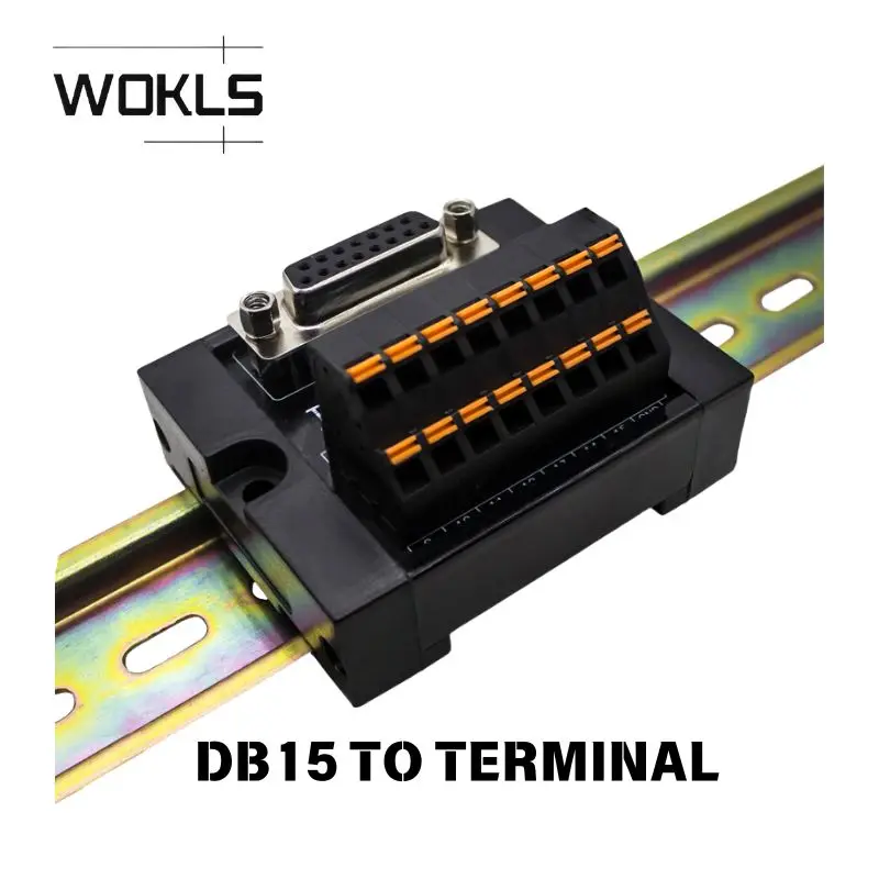 3-Row DB15 DP15 VGA Female Connector Terminal Block Breakout Board