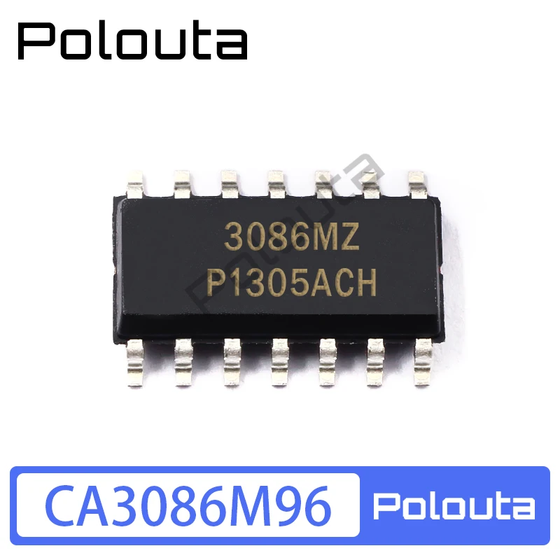 5 pçs/set poouta ca3086m96 ca3086 sop-14 smd pacote geral npn transistor array chip componentes eletrônicos
