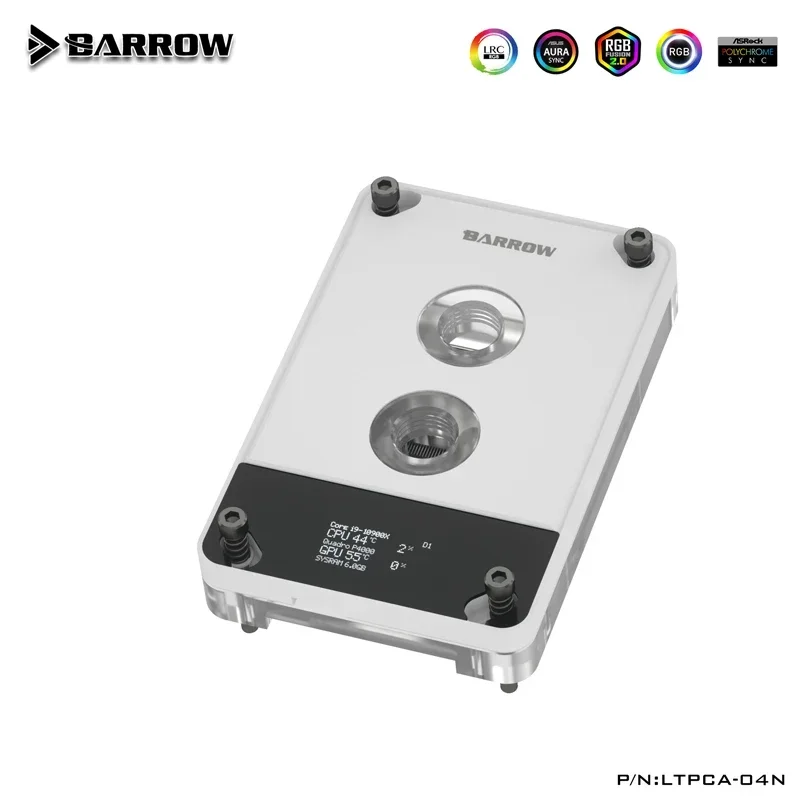 Barrow LTPCA-04N، AM5 CPU Waterblock + شاشة مراقبة OLED لسائق AMD Ryzen3 5 7 X470 Freely Aida64، 5V ARGB