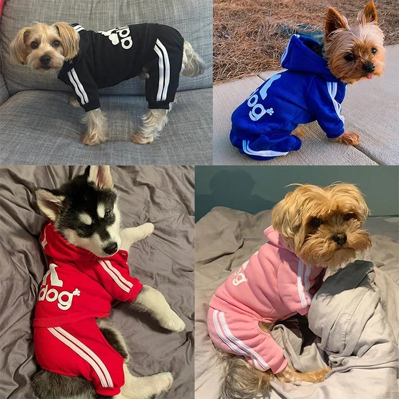 Warm Dog Jumpsuit Hoodie Coat 2