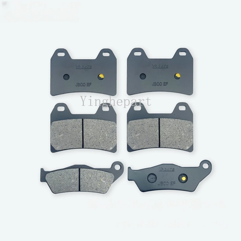 Pastillas de freno delanteras y traseras para motocicleta, para MOTO-GUZZI Norge 06-14 Norge GT8V 10-13 Stelvio 1200 8V 09-14 Stelvio 1200 8V NTX 09-11