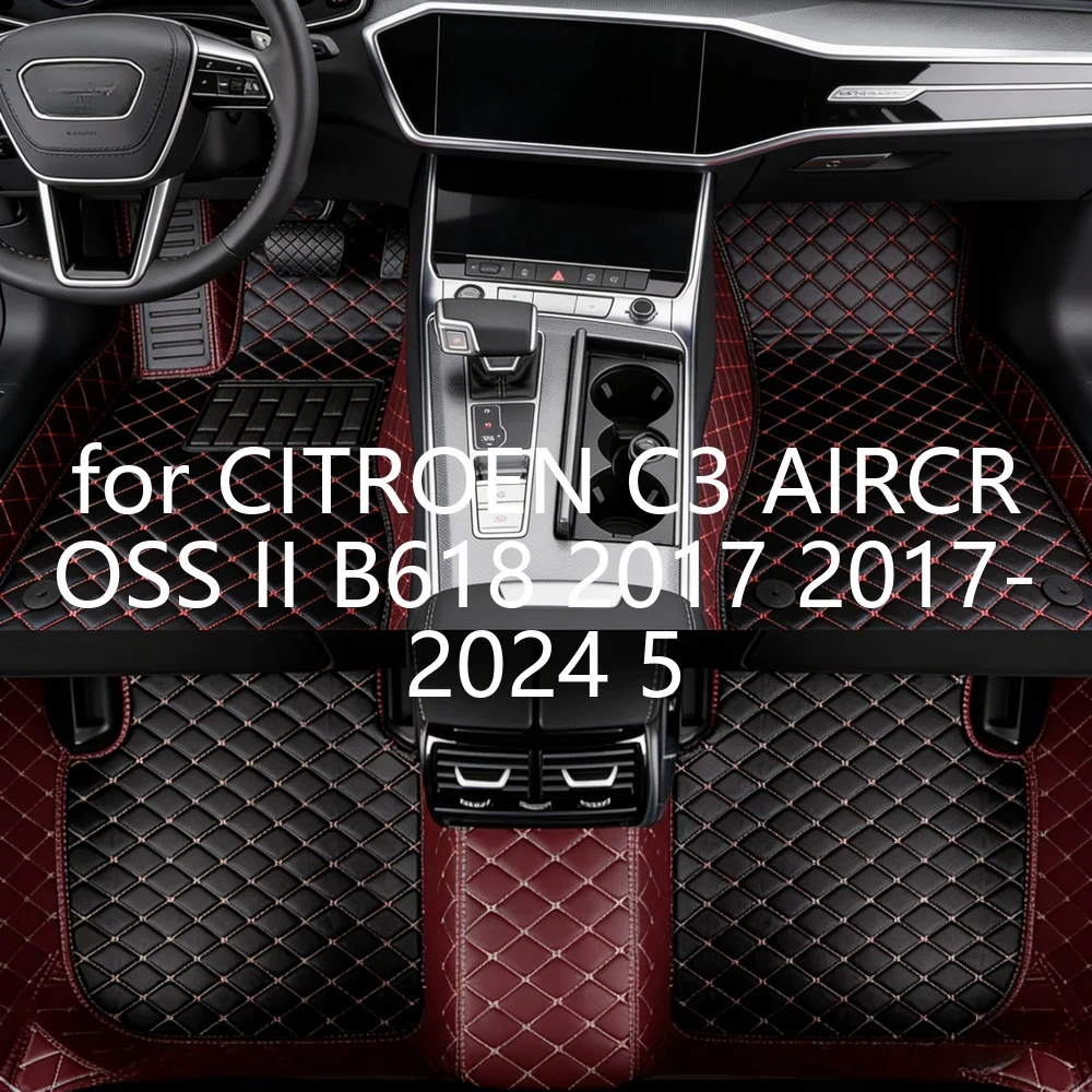 Tappetini per auto su misura per CITROEN C3 AIRCROSS II B618 2017 2017-2024 5 posti, perfetti per l'auto, tappeti per piedi 5J310