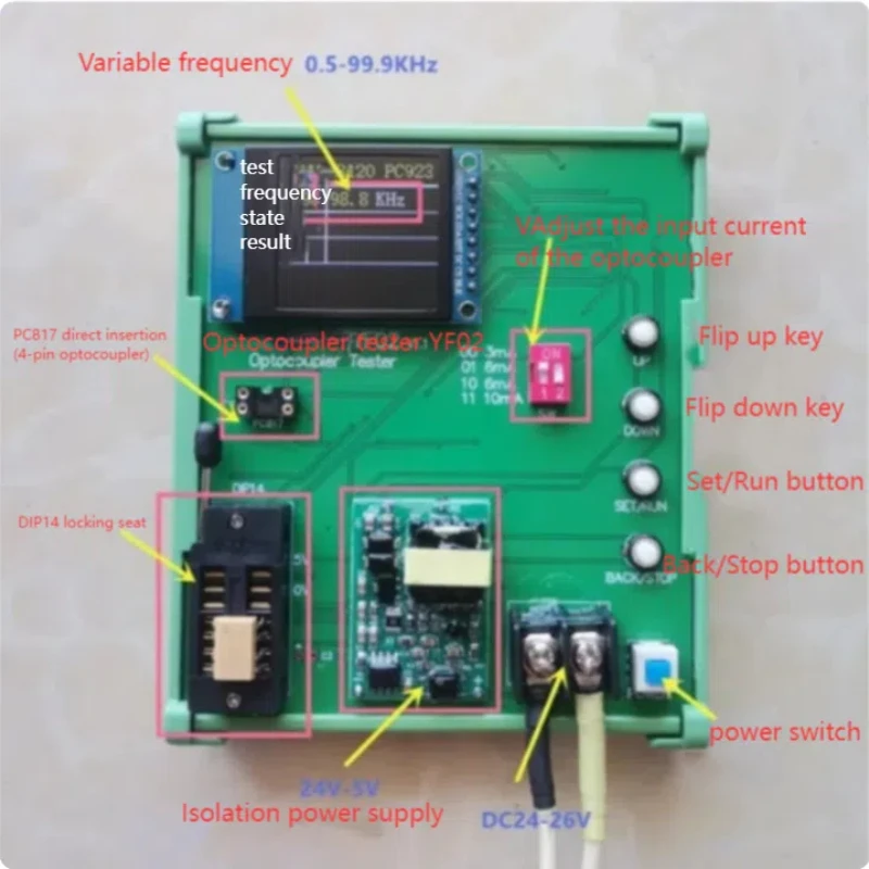 Optocoupler Tester A4506/6N137/TLP181/PC817, TTL Type, Etc.