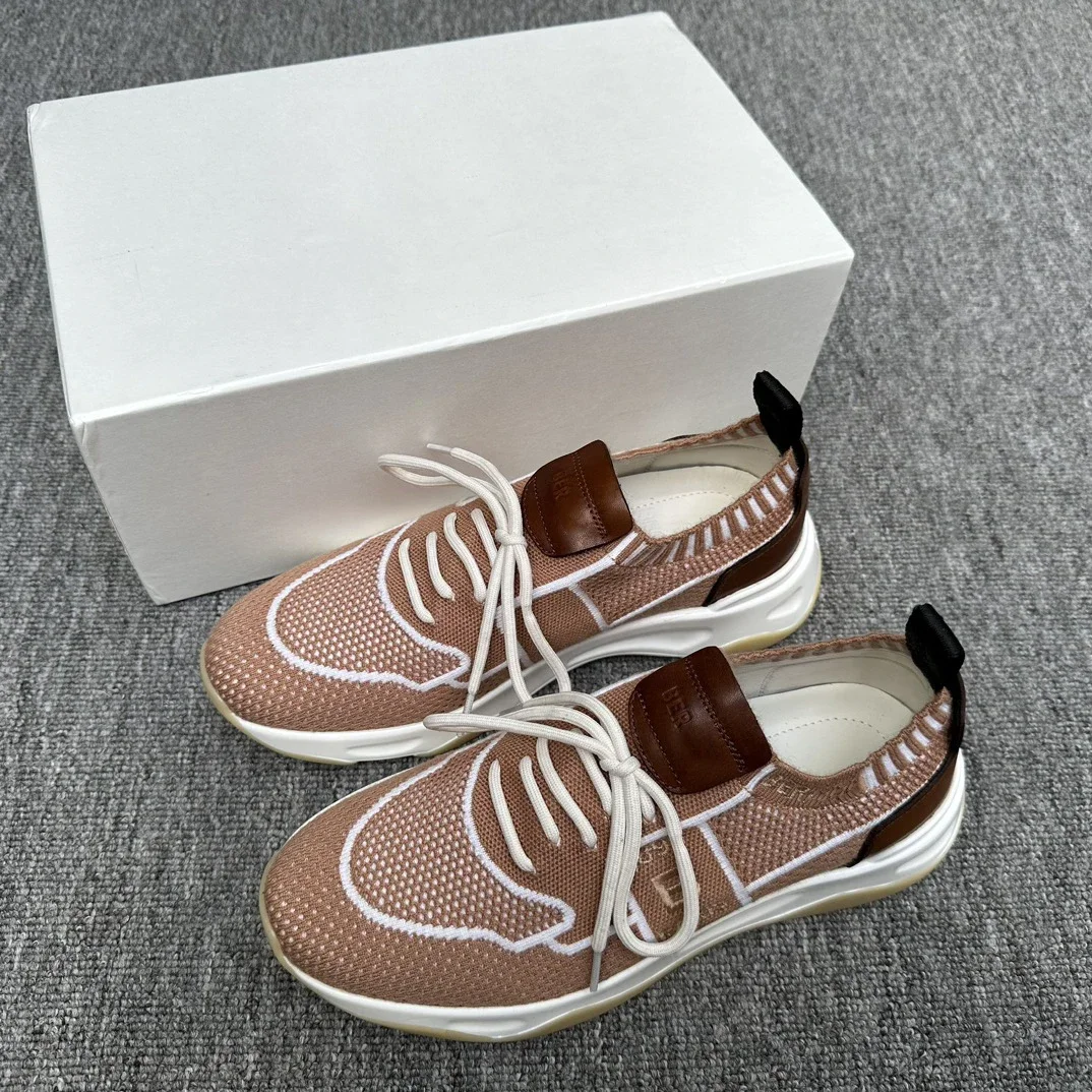 BLSK CPRT Shoes knitting 2025 new business comfort genuine leather quality Breathable sports work Men‘s European big size 39-45