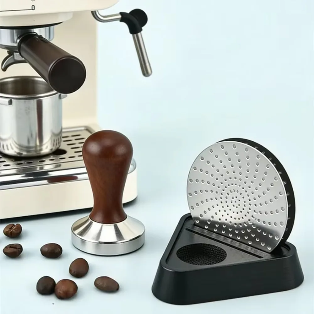 Triangular 51/53/58 MM Coffee Grounds Screen Stand Professional Drop-proof Coffee Filter Screen Rack Stable Base Reusable