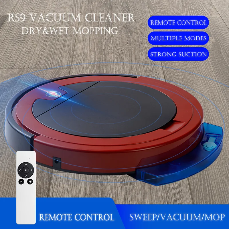 

3-in-1 Smart Robot Vacuum Cleaner 2000Pa Strong Suction 90 Mins Runtime Remote Control Household Cleaning for Hard Floor Carpet