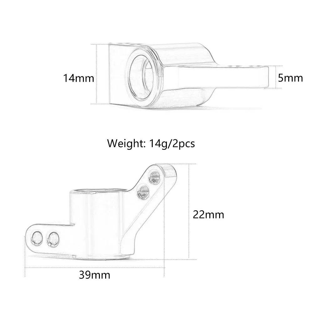 Metalen Steering Front/Rear Hub Carrier Knuckle Set #101208 #101209 FOR Rc 1/10 Hpi WR8 3.0 Flux ken Block Bullet St Mt