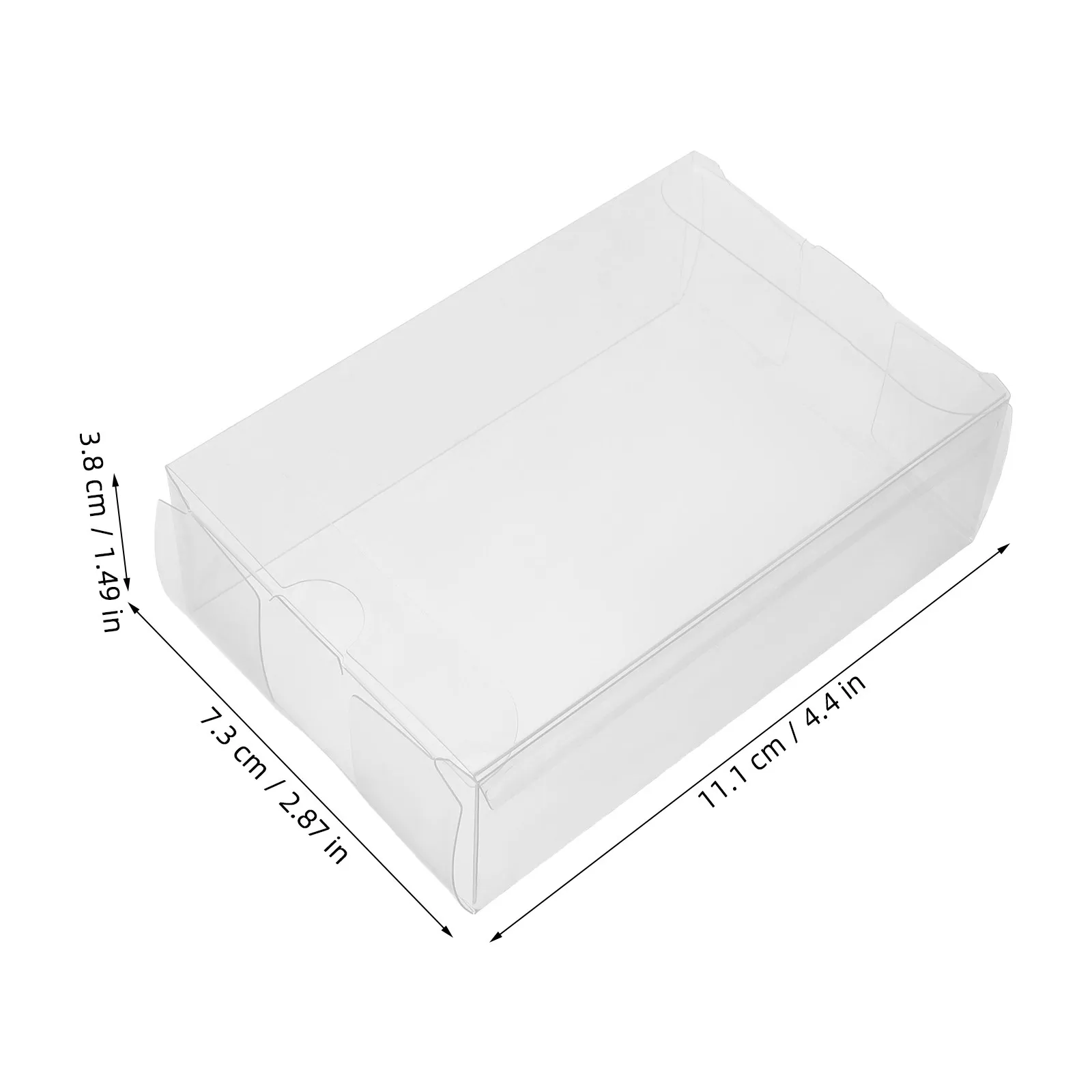 20Pcs Cassette Tape Protective Storage Case Clear Plastic Dustproof Organizer Stackable Vintage Music Archive Collection Box