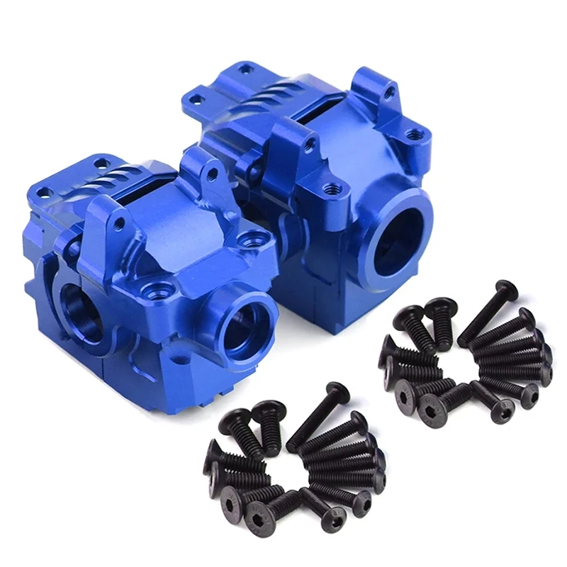 

RCMetal Front and Rear Differential Housing Gearbox 6880 6881 for 1/10 Traxxas Slash 4X4 VXL Rustler Stampede Hoss Upgrade Parts