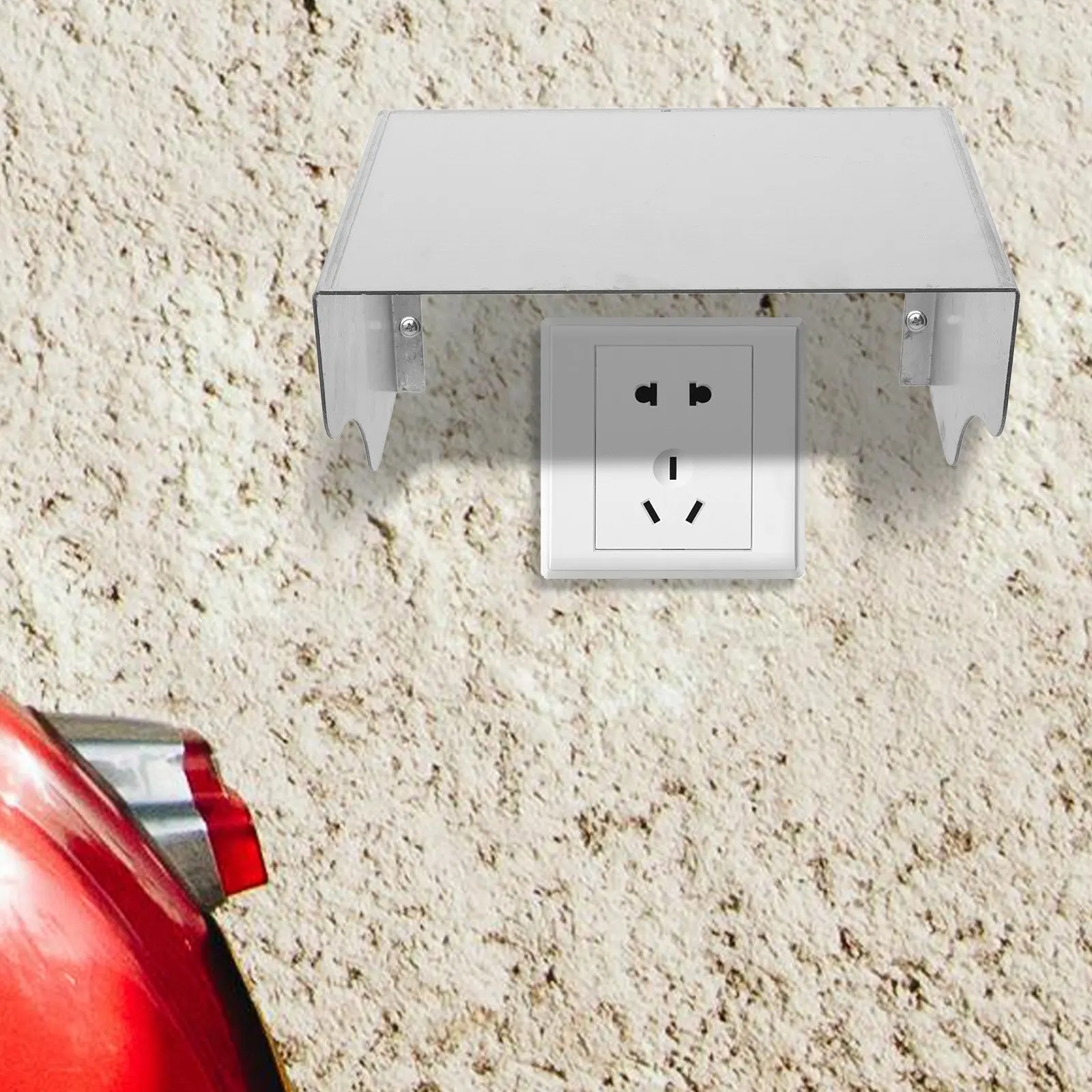 Stainless Steel Universal Weatherproof Cover for Outdoor Outlets Doorbells Security Cameras Access Control Systems Rainproof Sun