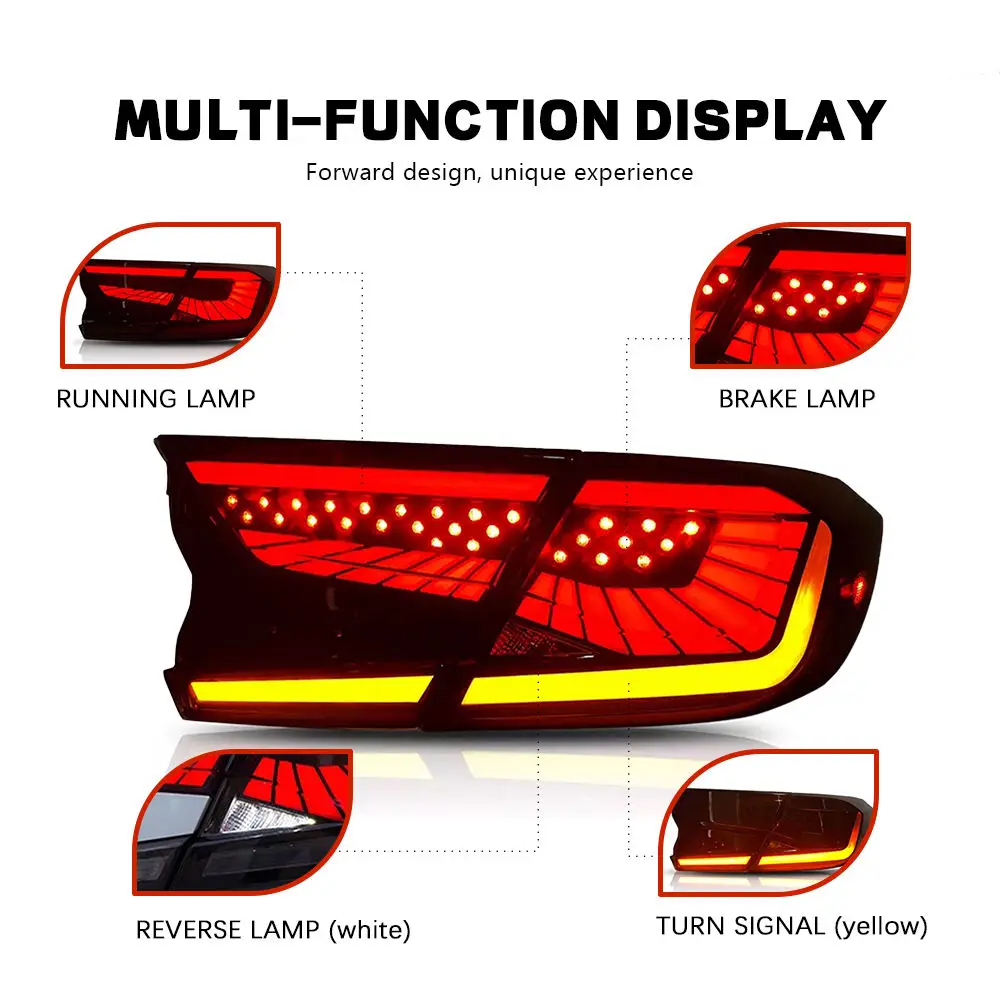 High Quality Clear New Assembly Accessories 2018-2022 Rear Lamps Start up Animation Taillights for